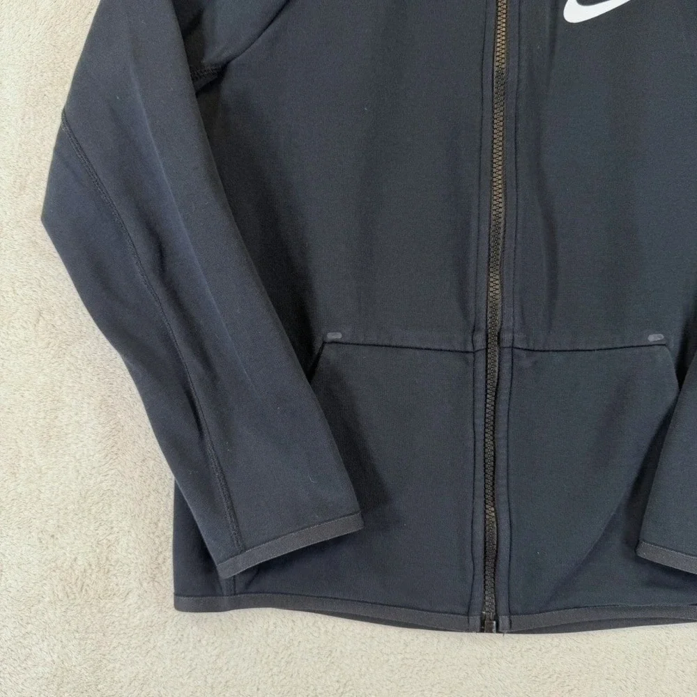 Nike Sportswear Kids Tech Fleece Full Zip Hoodie Black Sz Large AR4020-010